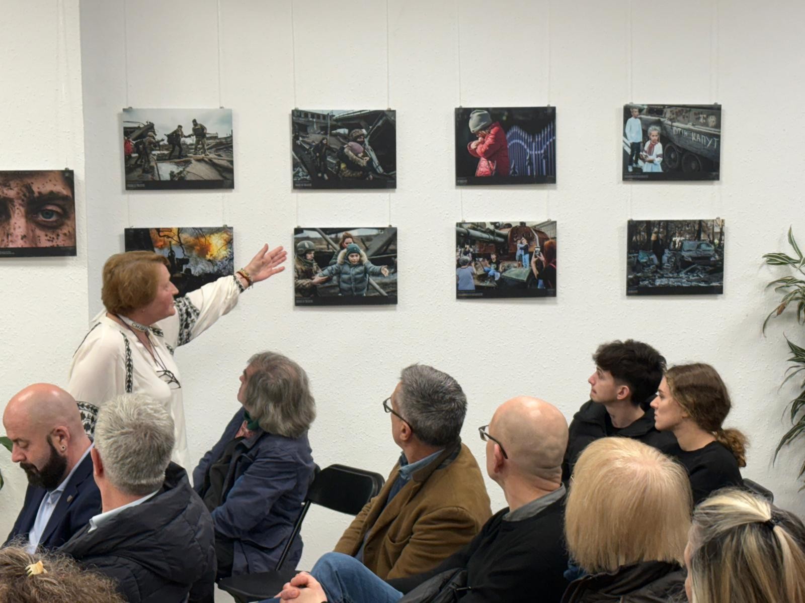 Exposición sobre la guerra en Ucrania en Bilbao