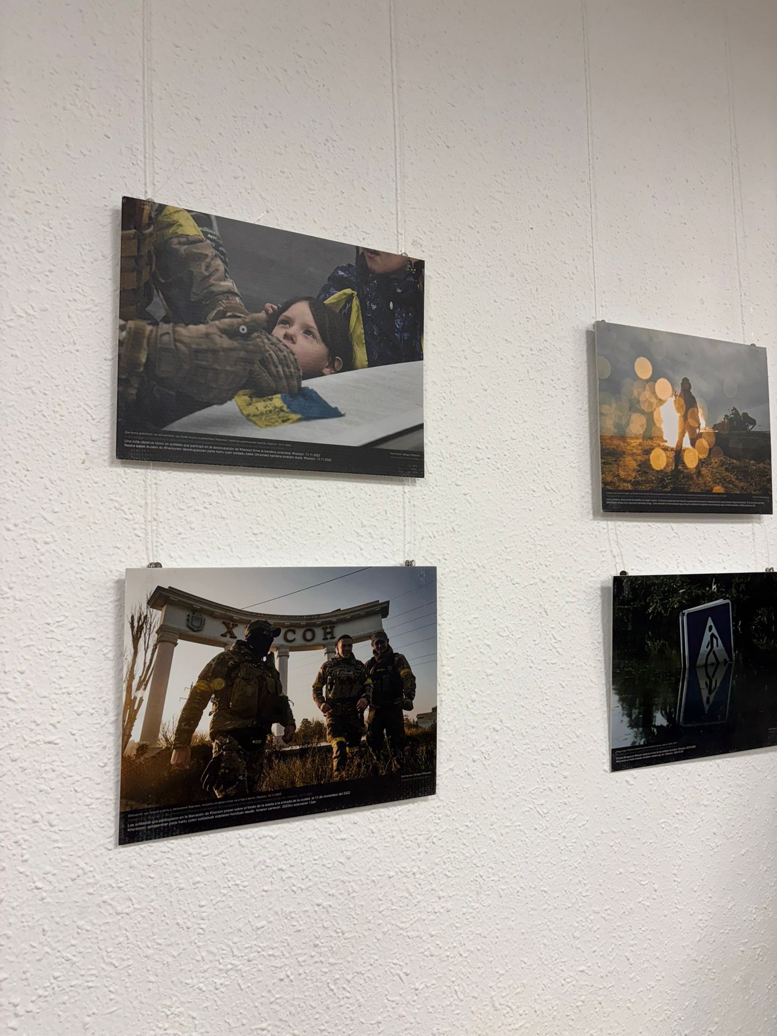 Exposición sobre la guerra en Ucrania en Bilbao